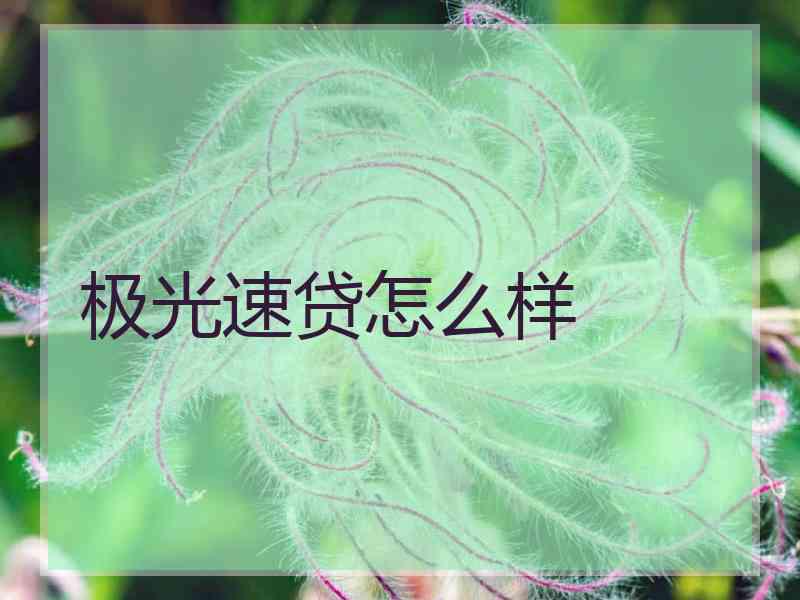 极光速贷怎么样
