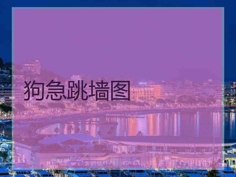 狗急跳墙图