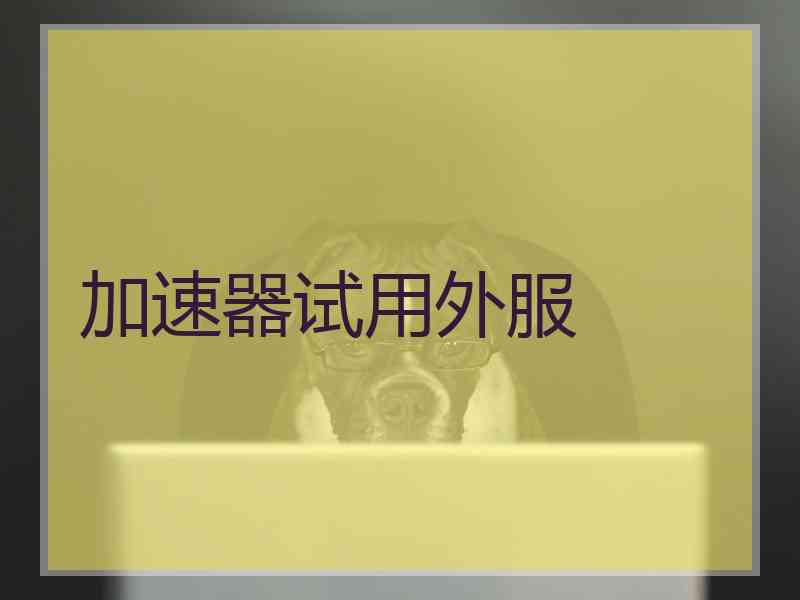加速器试用外服