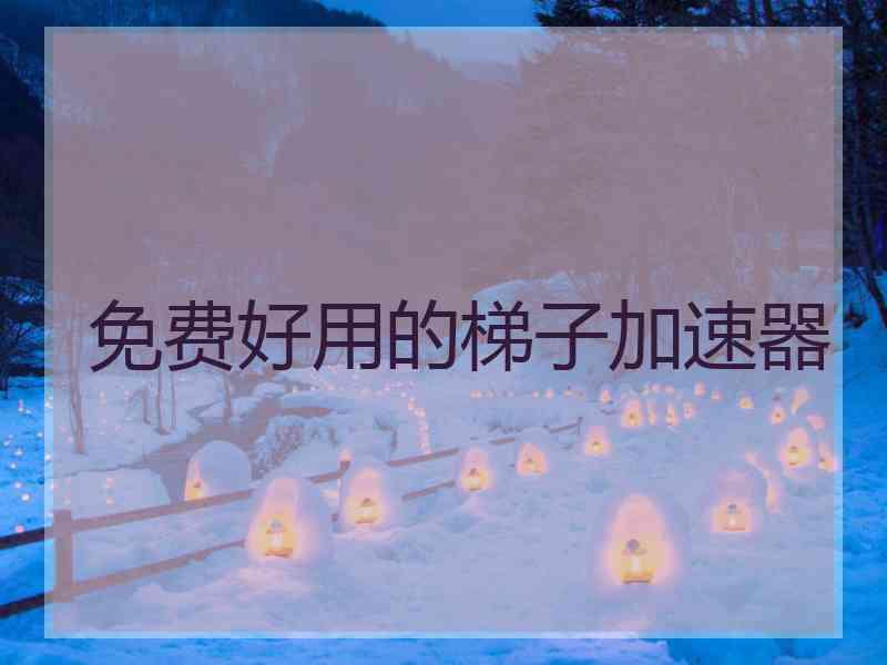 免费好用的梯子加速器