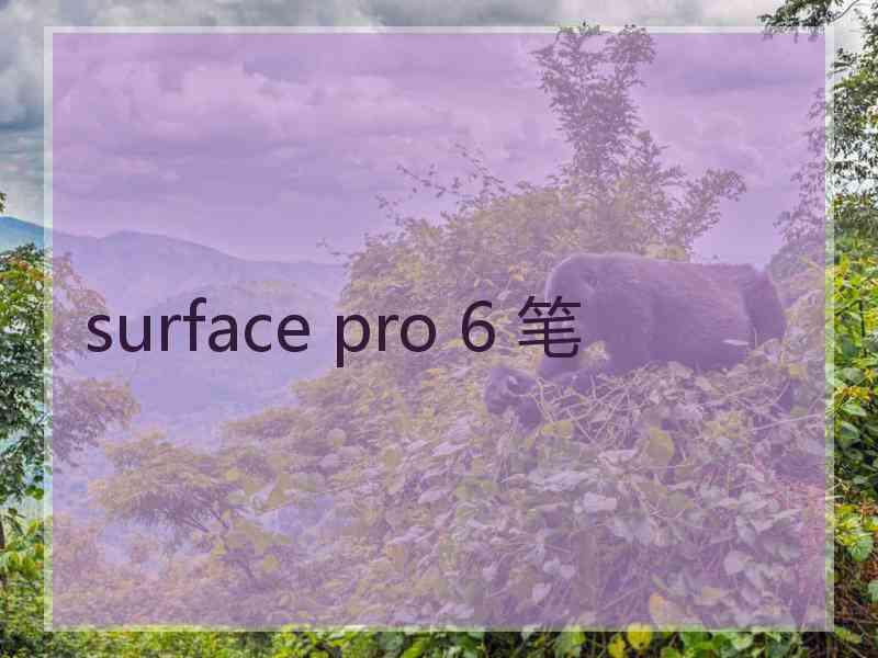 surface pro 6 笔
