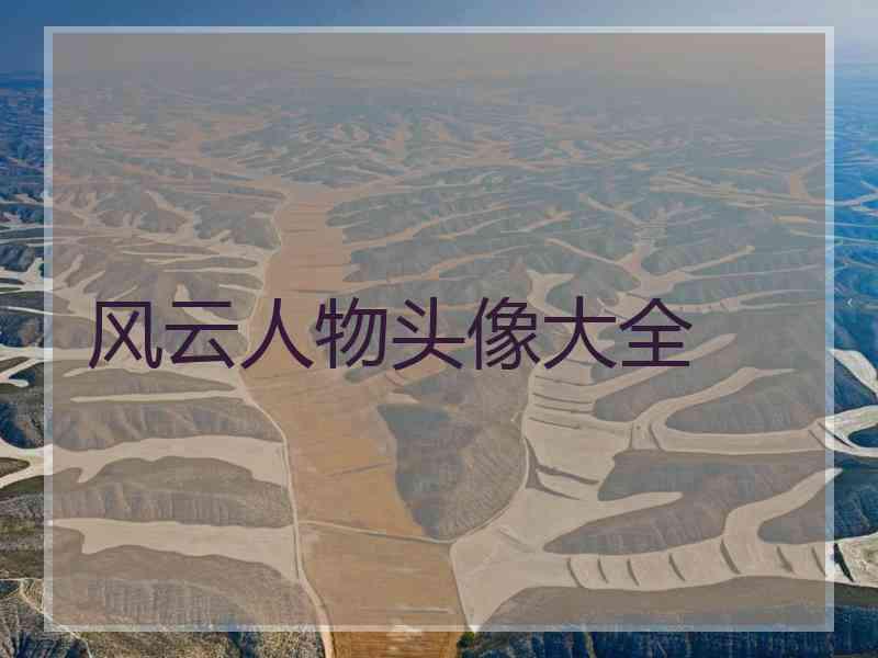 风云人物头像大全