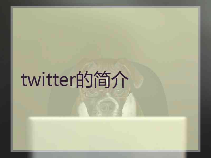 twitter的简介