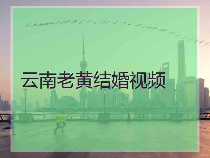 云南老黄结婚视频
