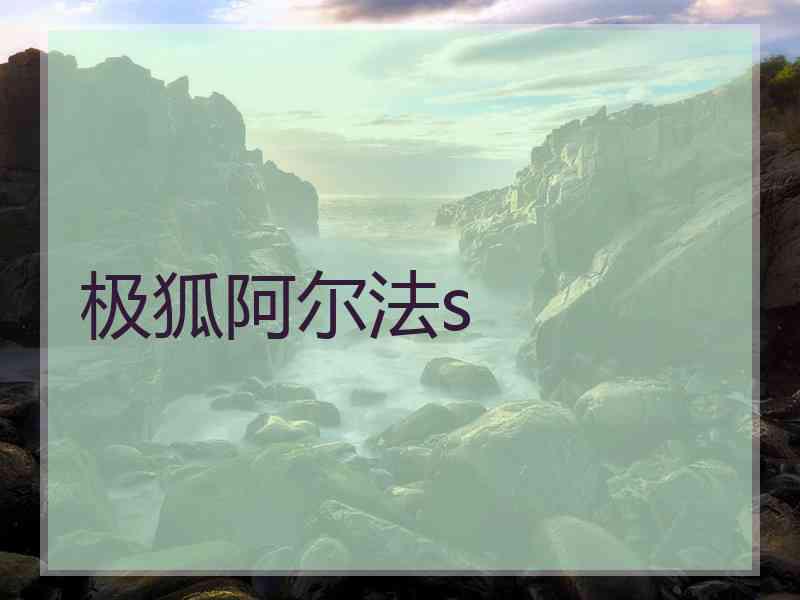 极狐阿尔法s