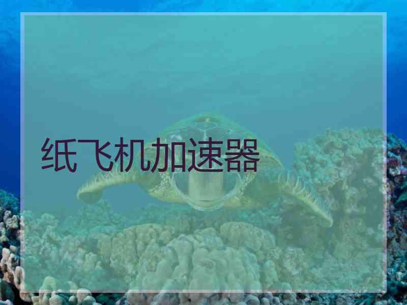 纸飞机加速器
