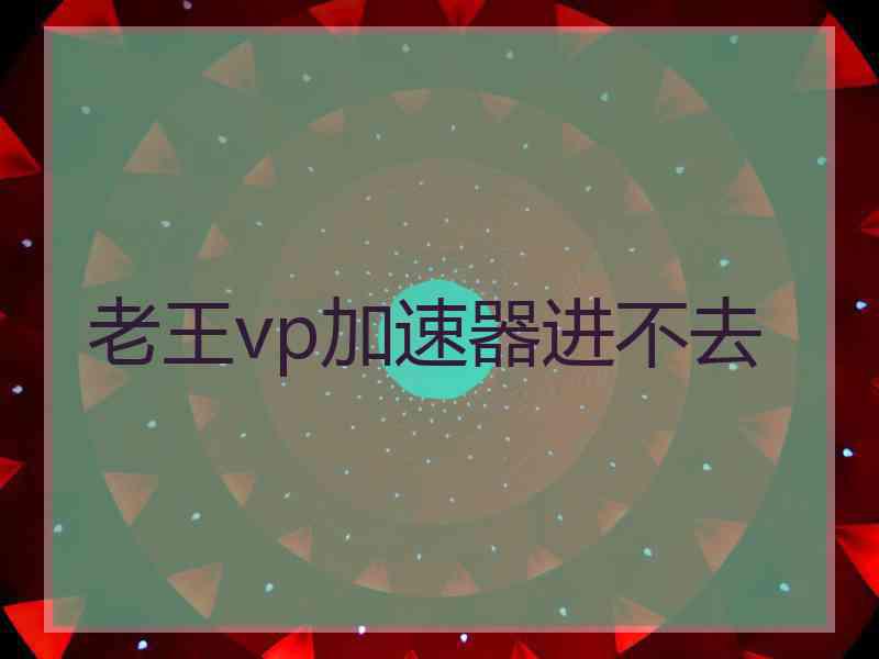 老王vp加速器进不去