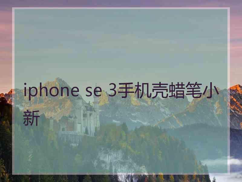 iphone se 3手机壳蜡笔小新