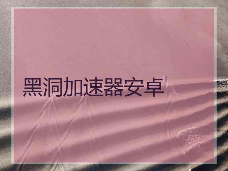 黑洞加速器安卓
