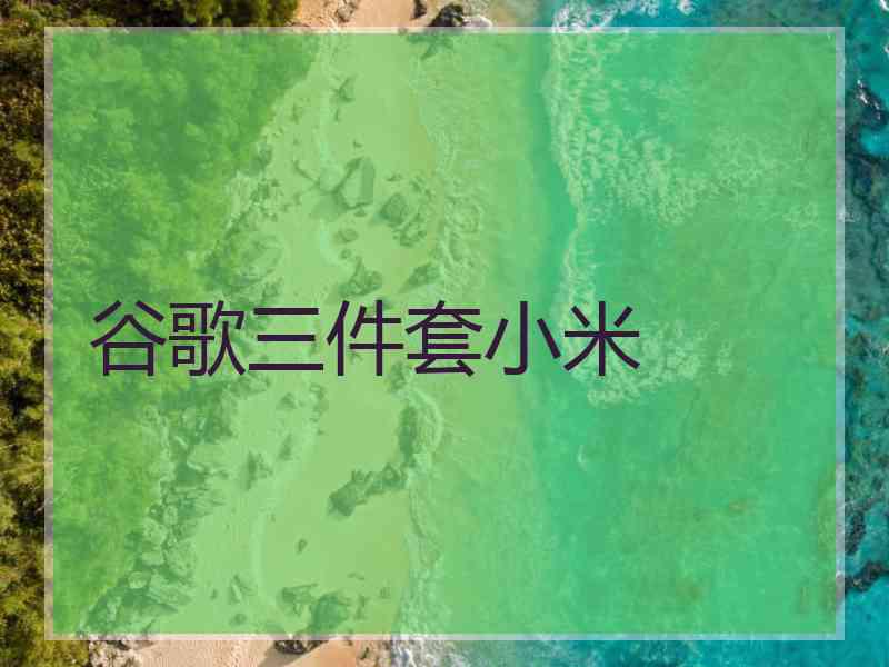 谷歌三件套小米