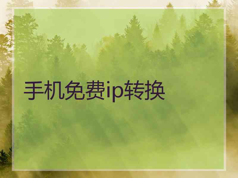 手机免费ip转换