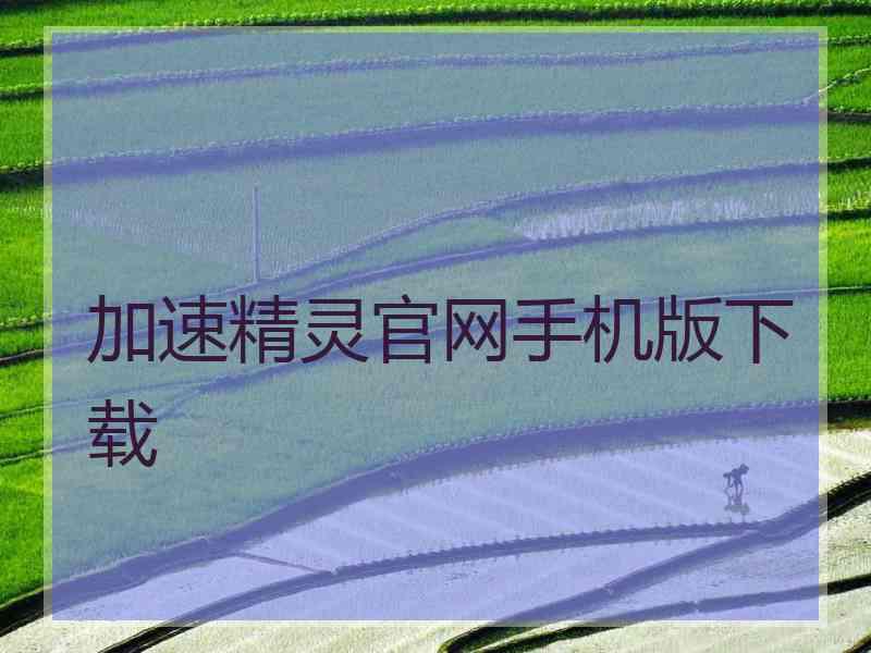加速精灵官网手机版下载