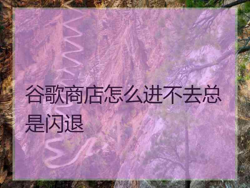 谷歌商店怎么进不去总是闪退