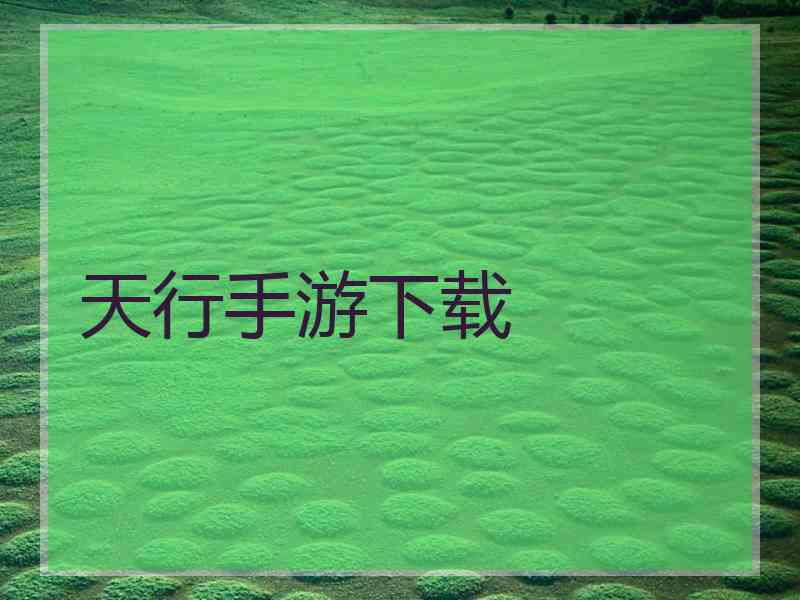 天行手游下载
