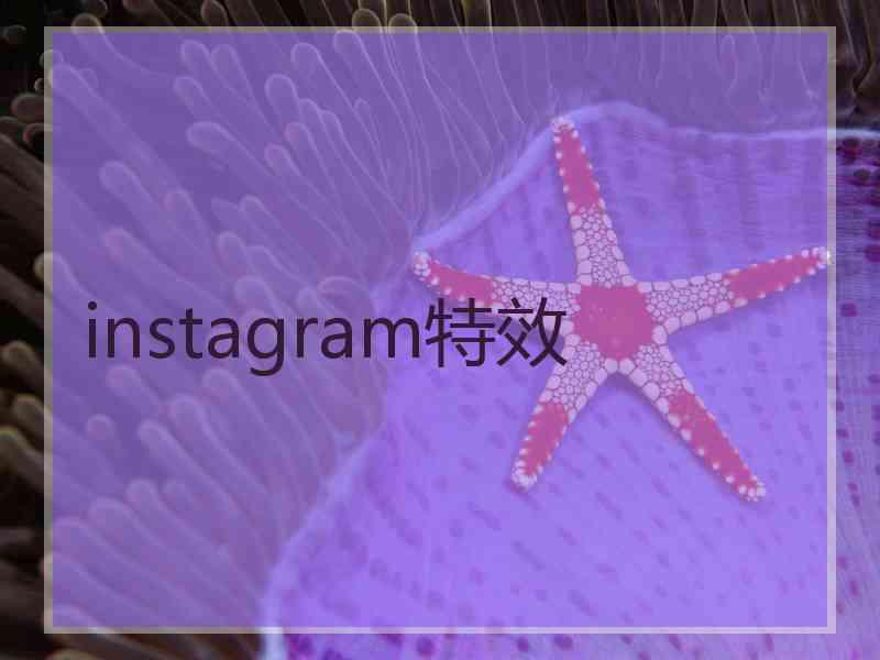 instagram特效