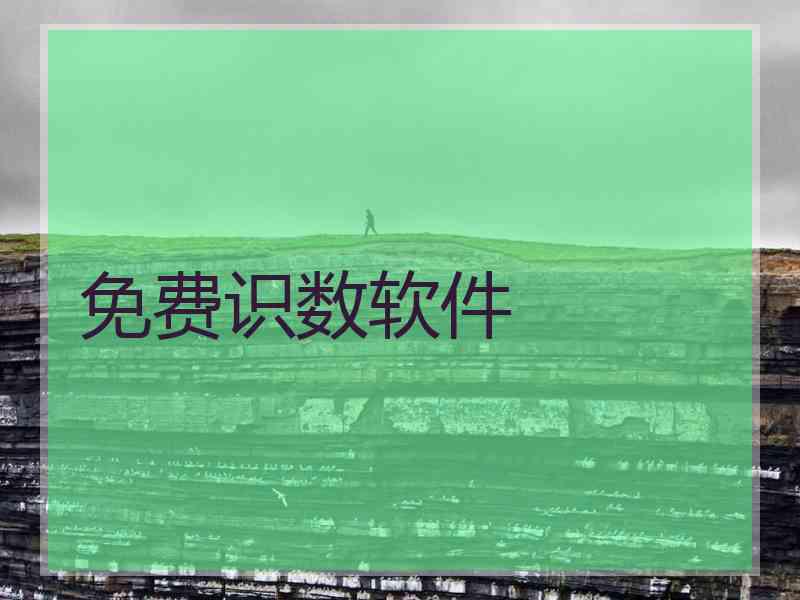 免费识数软件