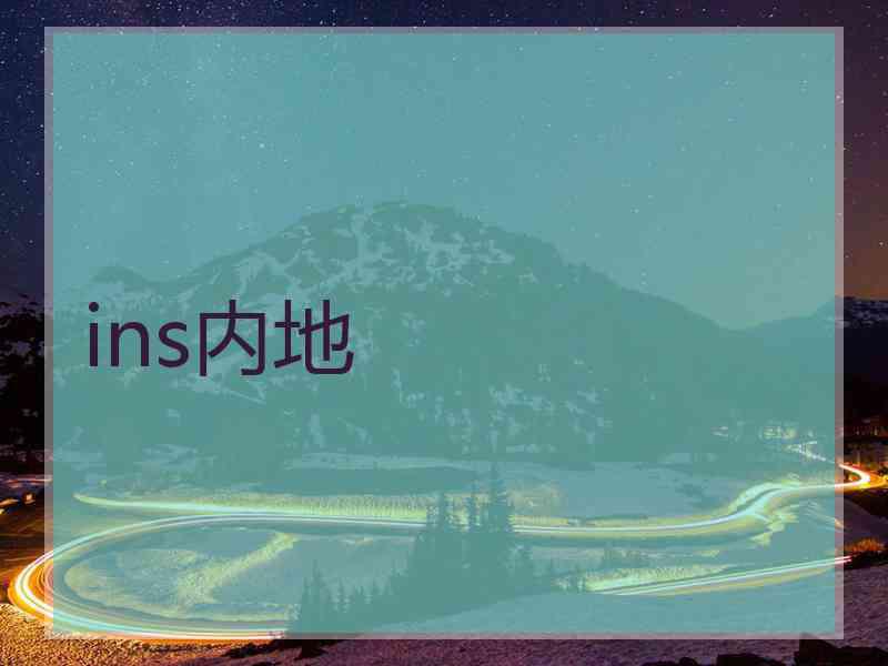 ins内地