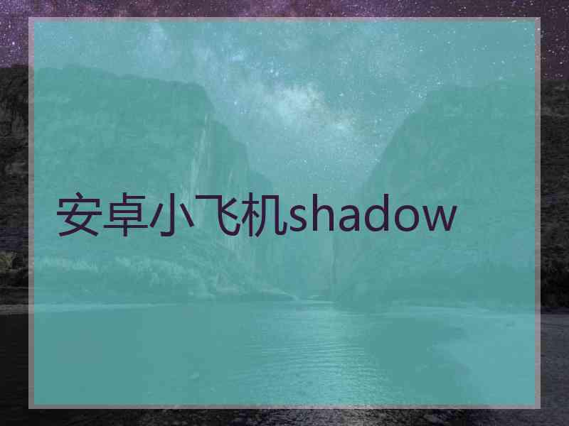 安卓小飞机shadow