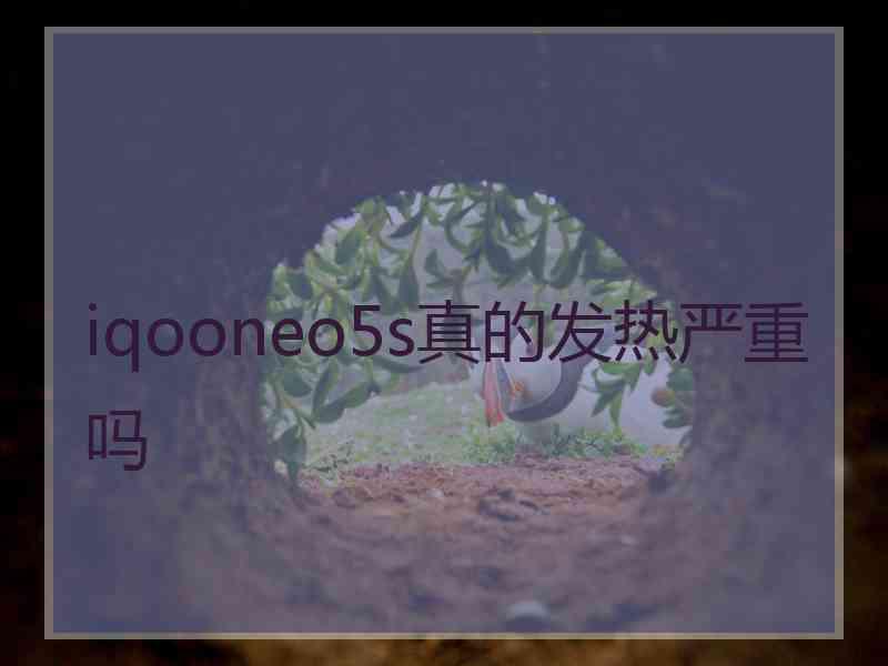 iqooneo5s真的发热严重吗