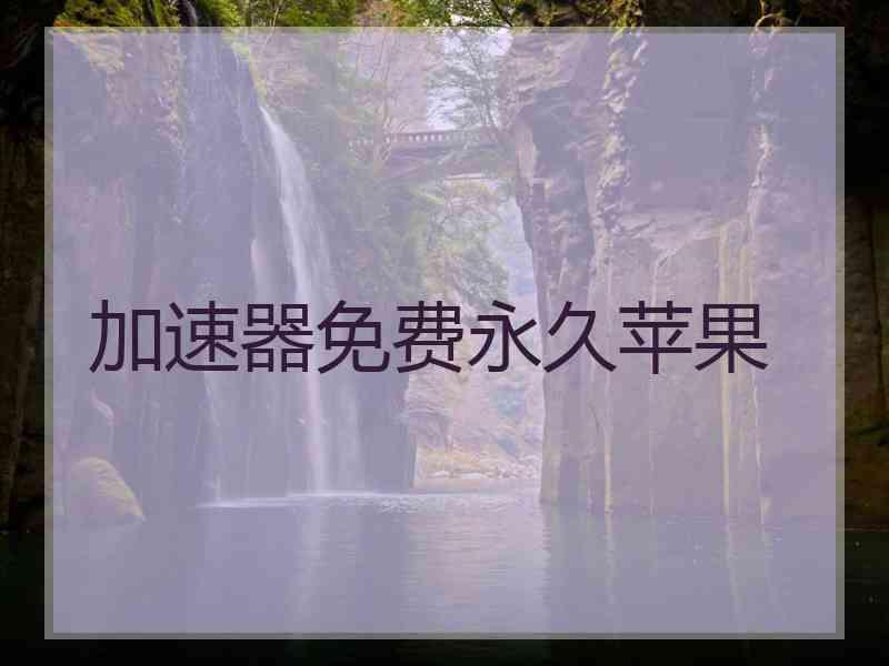 加速器免费永久苹果