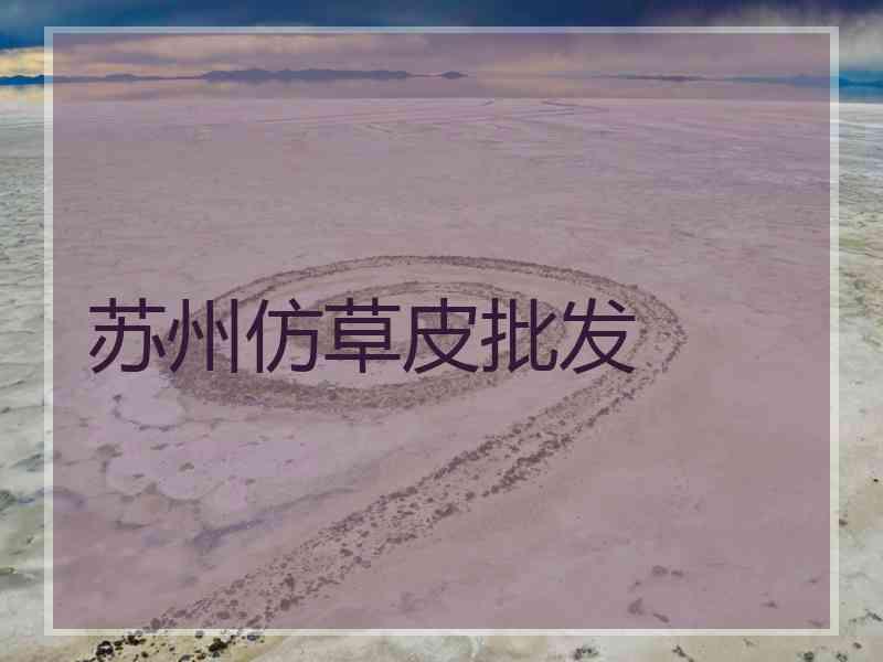 苏州仿草皮批发