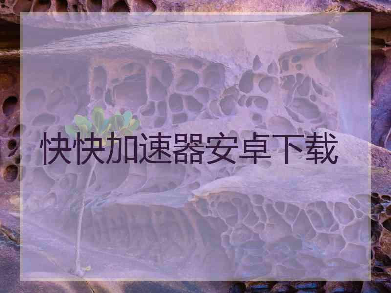快快加速器安卓下载