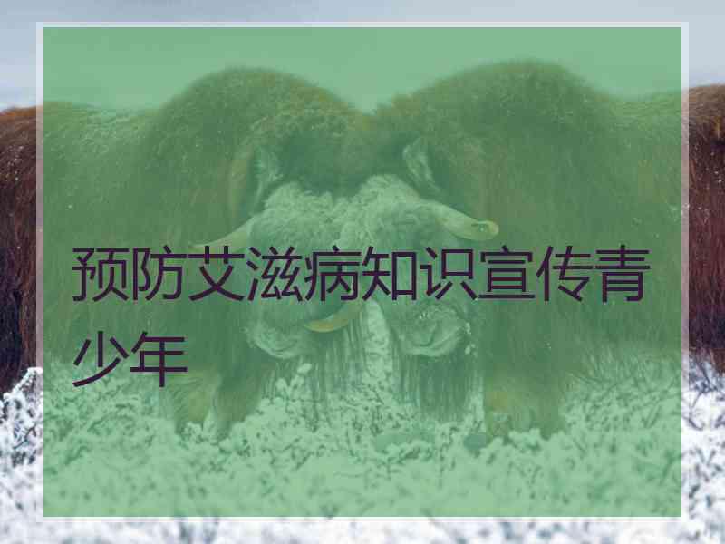 预防艾滋病知识宣传青少年