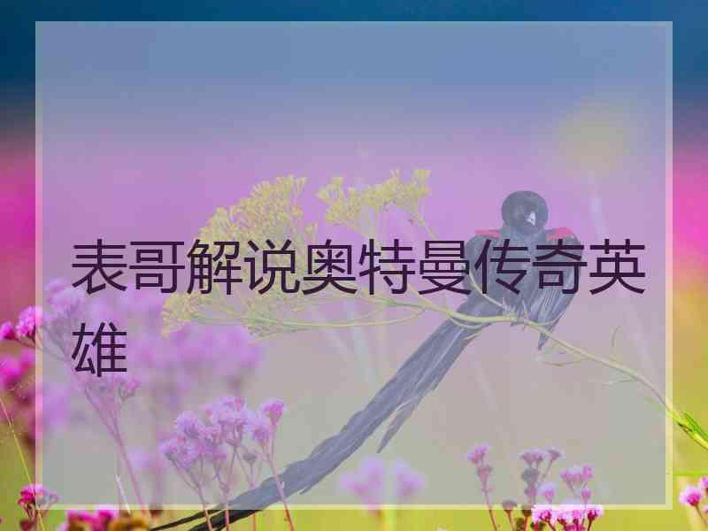 表哥解说奥特曼传奇英雄