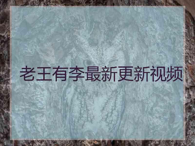 老王有李最新更新视频