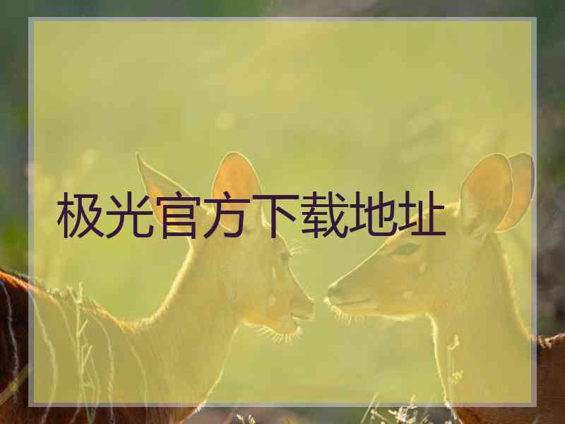 极光官方下载地址