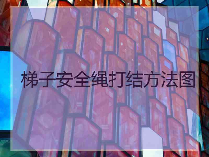 梯子安全绳打结方法图