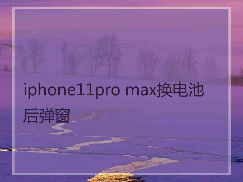 iphone11pro max换电池后弹窗
