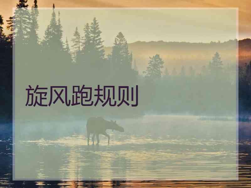 旋风跑规则