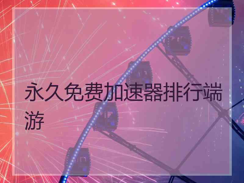 永久免费加速器排行端游