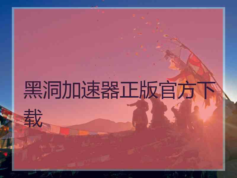 黑洞加速器正版官方下载