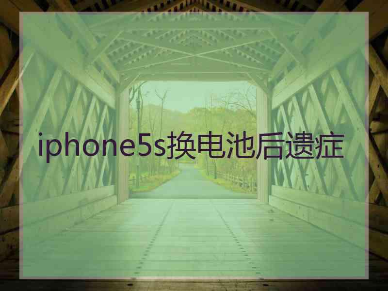 iphone5s换电池后遗症