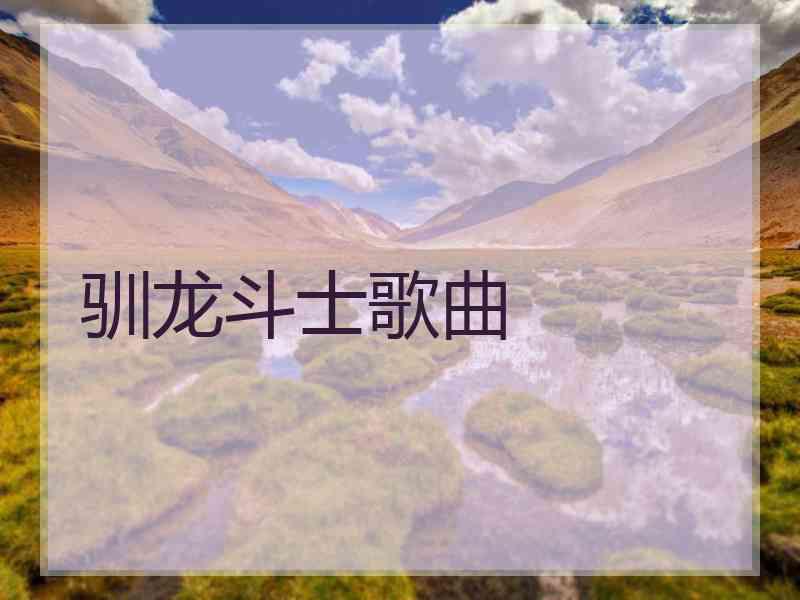 驯龙斗士歌曲