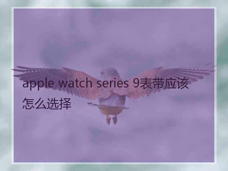 apple watch series 9表带应该怎么选择