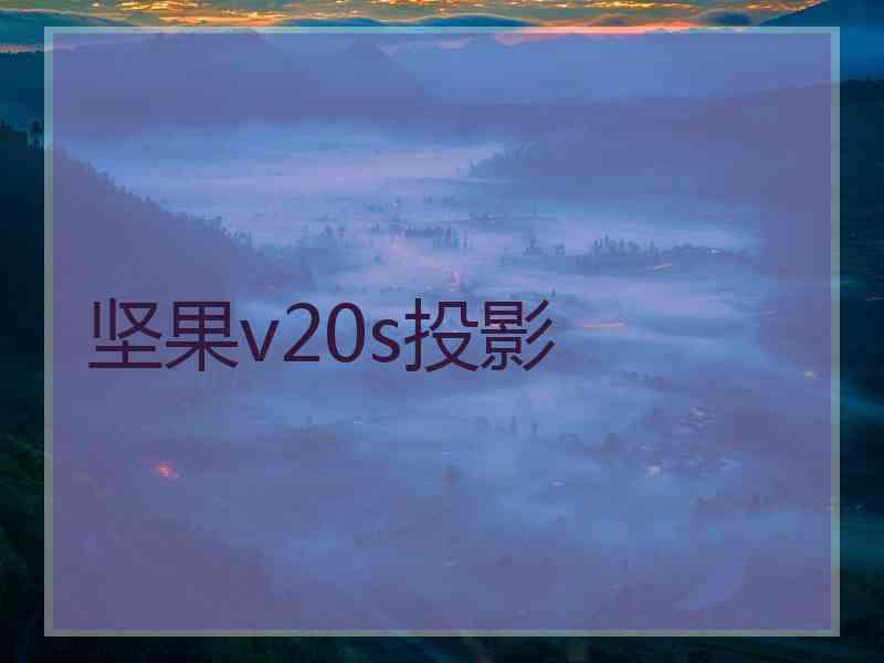 坚果v20s投影