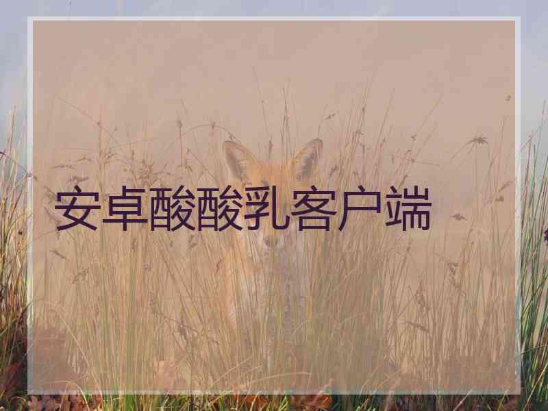 安卓酸酸乳客户端