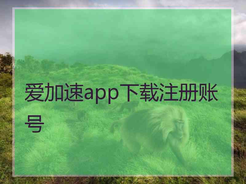 爱加速app下载注册账号