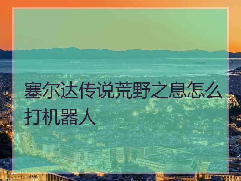 塞尔达传说荒野之息怎么打机器人