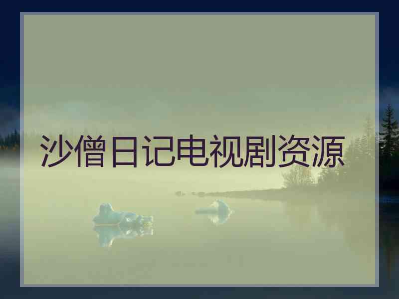 沙僧日记电视剧资源