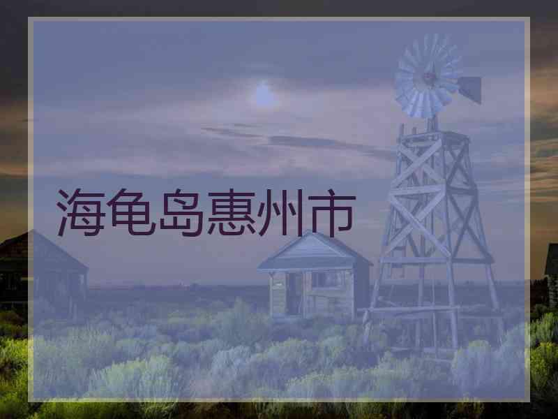 海龟岛惠州市