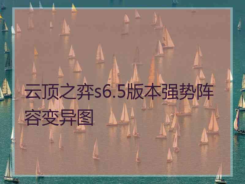 云顶之弈s6.5版本强势阵容变异图
