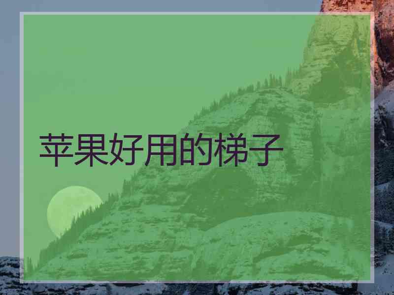 苹果好用的梯子