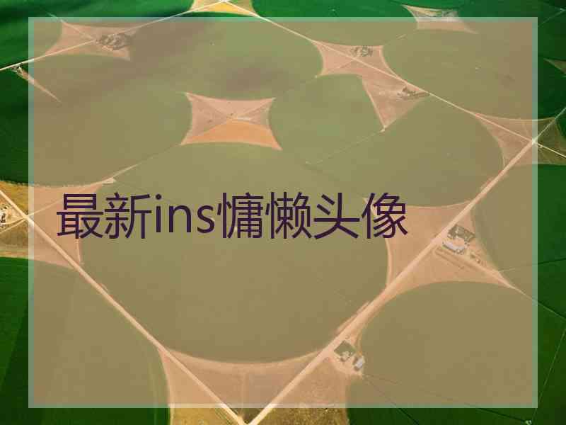 最新ins慵懒头像