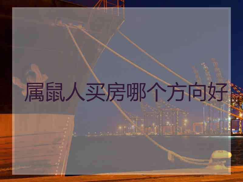 属鼠人买房哪个方向好