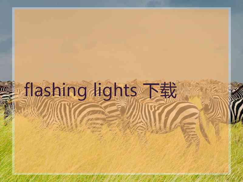 flashing lights 下载