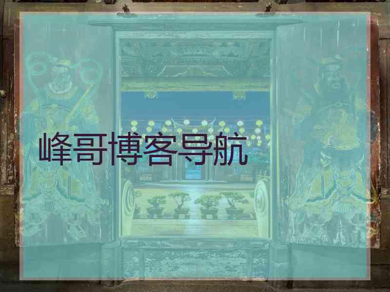 峰哥博客导航